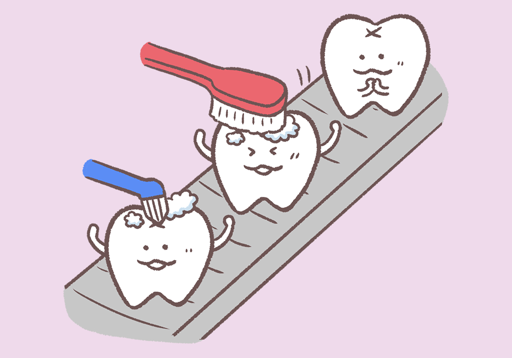 歯ブラシとタフトブラシ